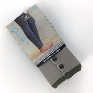 2/$25 Lemon Beige & Green Beachcomber Snap Leggings, M/T